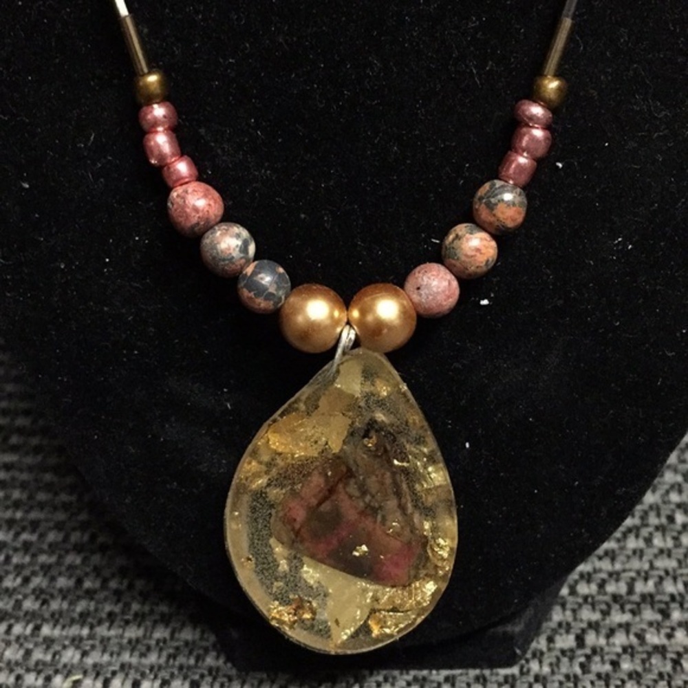 Unakite Orgonite Necklace